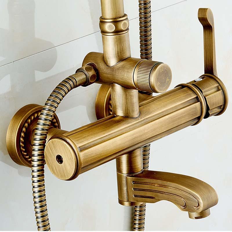 Antique 8 inch Wall Mounted Shower Set System - CAIRA Caira FLUXURIE.COM 