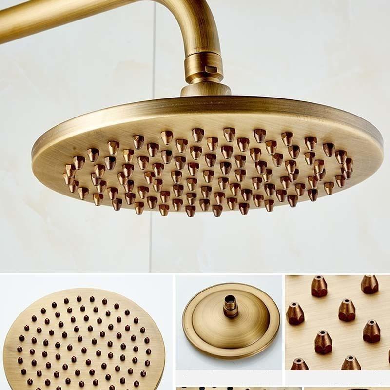 Antique 8 inch Wall Mounted Shower Set System - CAIRA Caira FLUXURIE.COM 