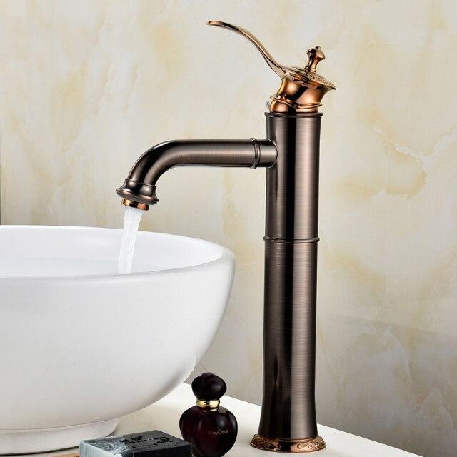 Antique Bathroom Faucet / Oil Rubbed Bronze Rose Gold & ORB Black - EDUARDO Eduardo FLUXURIE.COM Tall Rose gold / ORB 