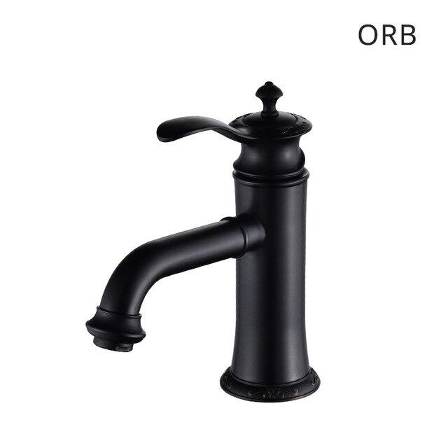 Antique Bathroom Faucet / Oil Rubbed Bronze Rose Gold & ORB Black FLUXURIE.COM ORB 