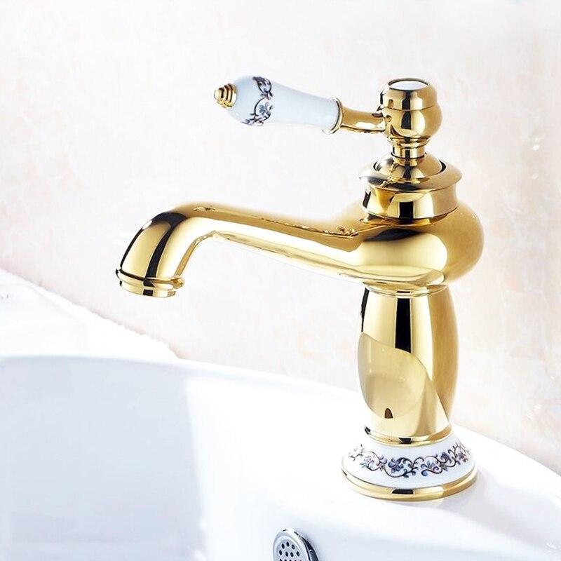 Antique Bronze & Ceramic Bathroom Faucet FLUXURIE.COM 