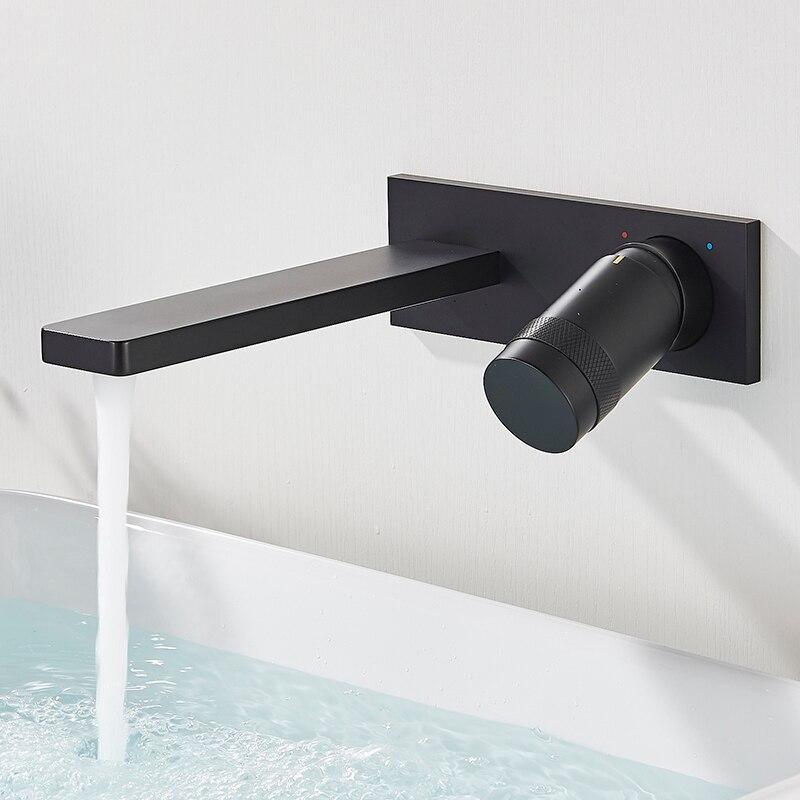 High Quality Bathroom Faucet "Vanity" Blackened / Wall-Mounted FLUXURIE.COM 