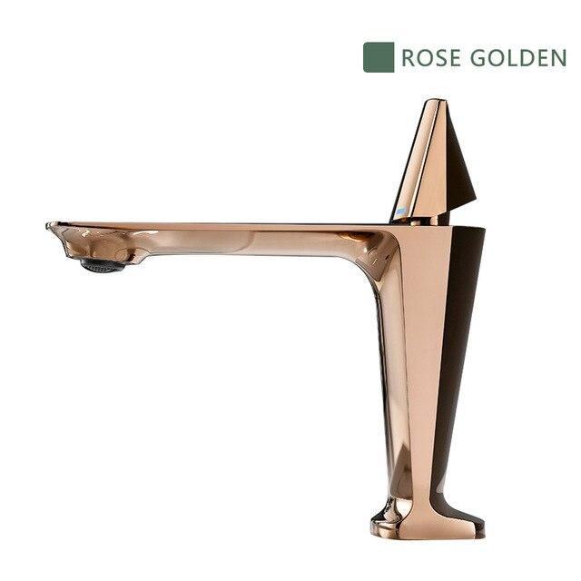 Pure Elegance Bathroom Faucet / Exquisite Craft with Hot and Cold Switching FLUXURIE.COM Rose Gold 