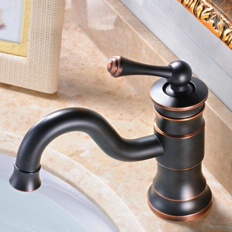 Antique Design Bathroom Faucet Oil Rubbed Bronze FLUXURIE.COM 