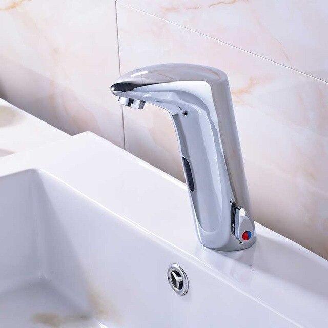 Automatic Inflrared Sensor Faucet with Sink Mixer & Hot Cold Mixer / Polished Chrome FLUXURIE.COM Sense Faucet B 2 CHINA 