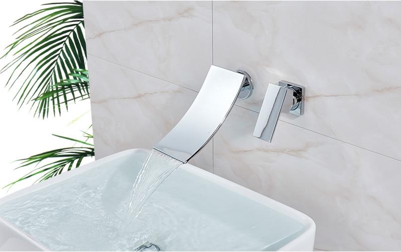 Bathroom Waterfall Basin Mixer Faucet FLUXURIE.COM 