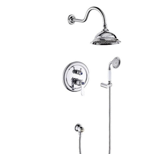 Beautiful 8" Antique Style Shower system - GILIA Gilia FLUXURIE.COM chrome finished 
