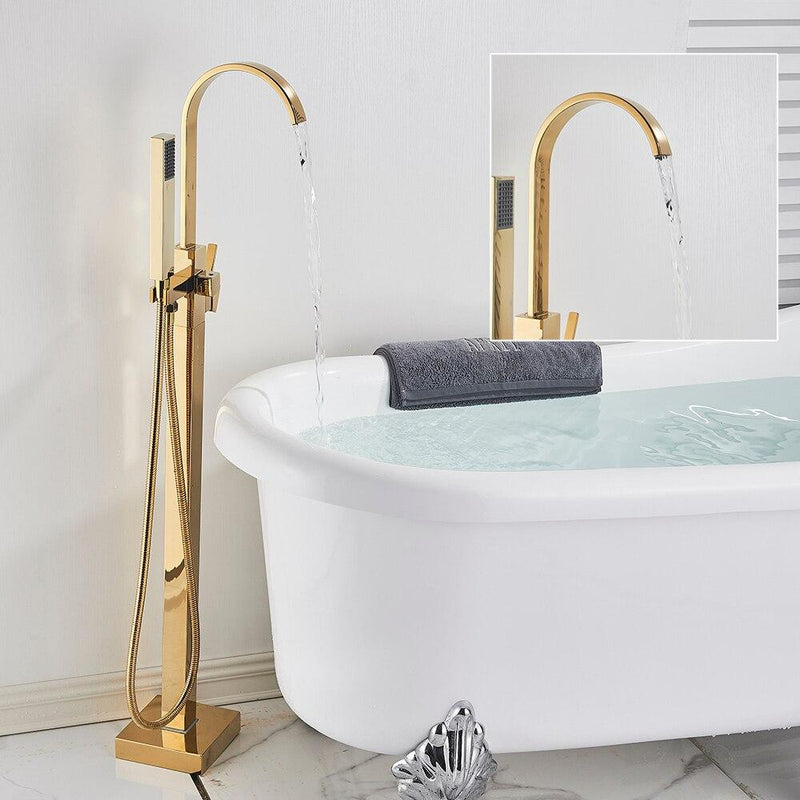Copy of Freestanding Gold Modern Tub Faucet- ILIAS Ilias FLUXURIE.COM 