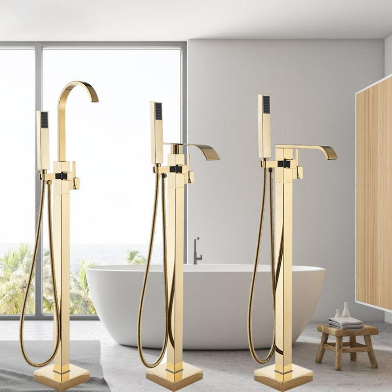 Copy of Freestanding Gold Modern Tub Faucet- ILIAS Ilias FLUXURIE.COM 