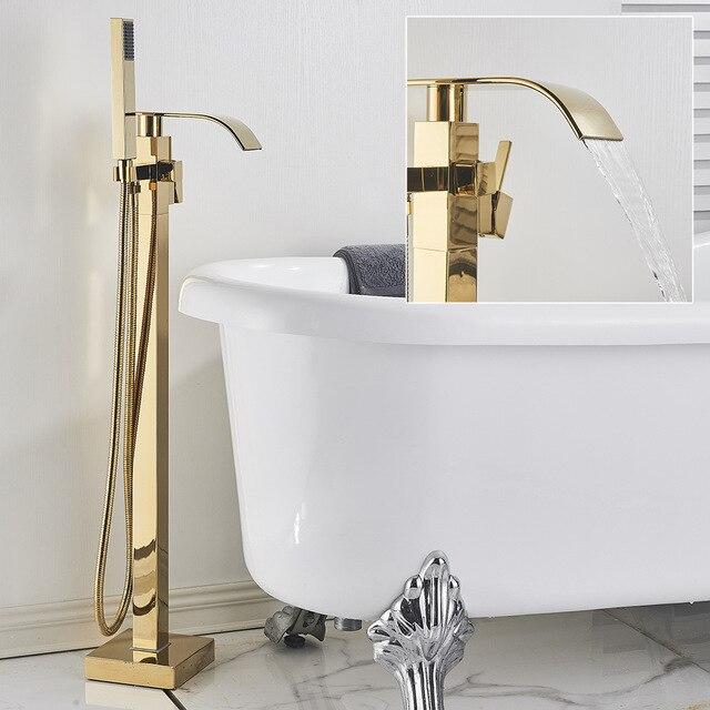 Copy of Freestanding Gold Modern Tub Faucet- ILIAS Ilias FLUXURIE.COM Model 1 