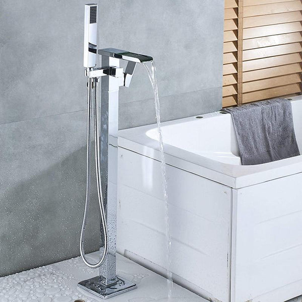 Freestanding Chrome Modern Led Tub Faucet- VIKTOR Viktor FLUXURIE.COM 