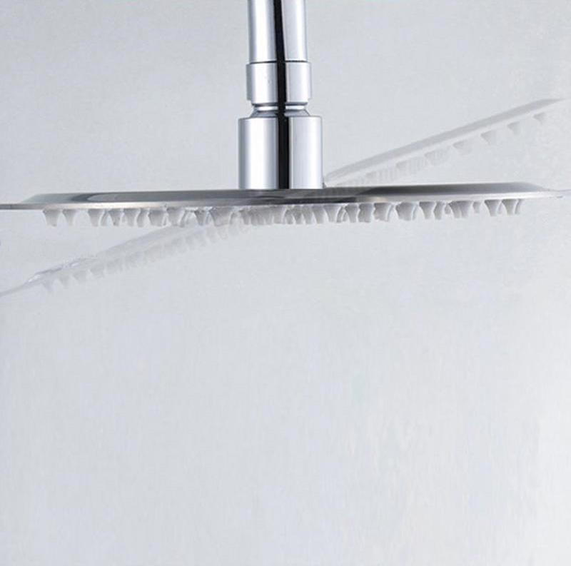 Luxury 12" Rainfall Chrome finished Stainless Steel Shower Head FLUXURIE.COM 
