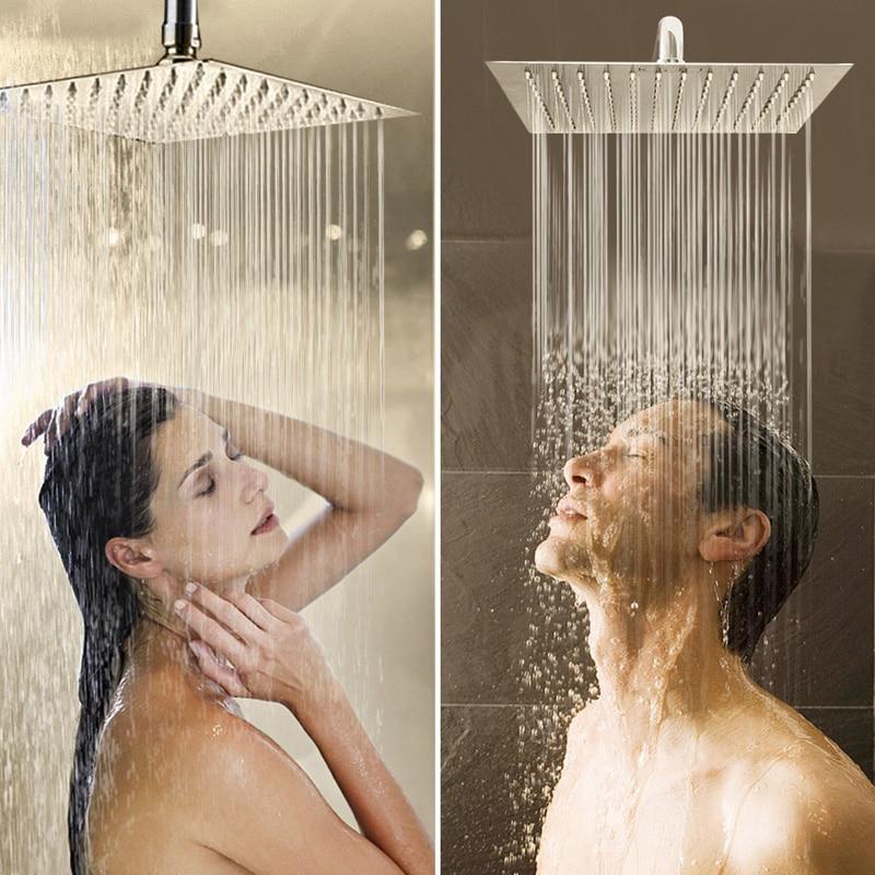 Luxury 12" Rainfall Chrome finished Stainless Steel Shower Head Luxury 12" Rainfall Chrome finished Stainless Steel Shower Head FLUXURIE.COM 