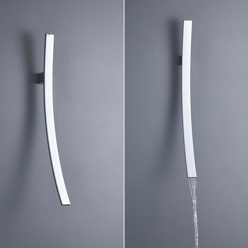 Modern Designer 27.5 inch Wall Mount Waterfall Faucet FLUXURIE.COM 
