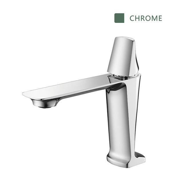 Pure Elegance Bathroom Faucet / Exquisite Craft with Hot and Cold Switching FLUXURIE.COM Chrome 