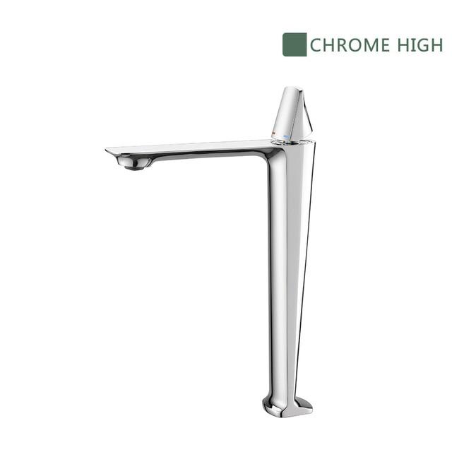 Pure Elegance Bathroom Faucet / Exquisite Craft with Hot and Cold Switching FLUXURIE.COM High Chrome 