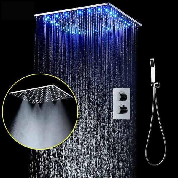 Rain / SPA Mist 20 Inches Shower Set System with LED - Forino Forino FLUXURIE.COM 