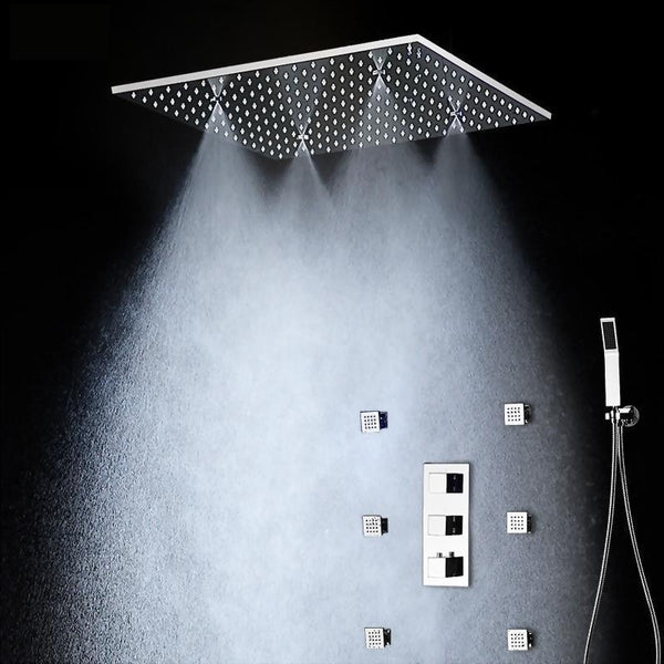 Rain / SPA Mist / Bodymassage 20 inch Shower Set System with 6 Body Jets - <i>Zanita</i> Zanita FLUXURIE.COM 