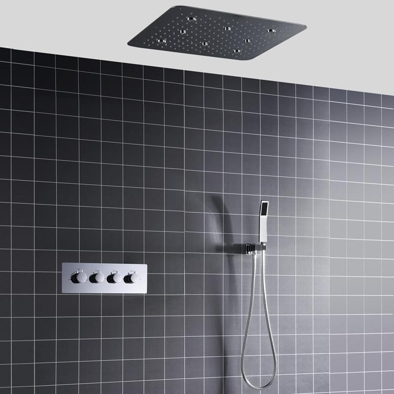 Rainfall / Mist Spray LED Spa 20 Inch Shower System - Iona Rainfall / Mist Spray LED Spa 20 Inch Shower System FLUXURIE.COM 