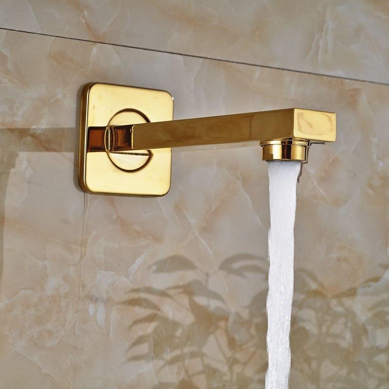 Rainfall Shower Set System 8 inch in Gold - LUXURA Luxura FLUXURIE.COM 