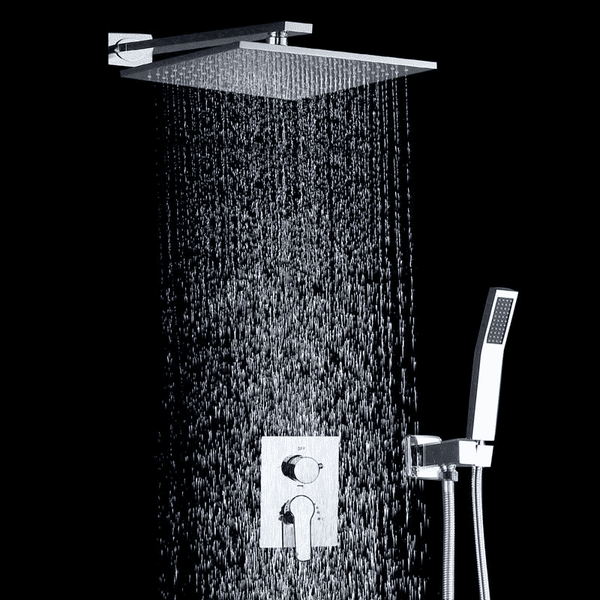 Rainfall Shower System 10 inch with Air injection Technology - Leandra 10'' Rainfall Shower System with Air injection Technology fluxurie.com 