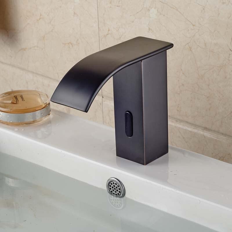 Sensor Faucet with Automatic Hand Touchless Tap & Hot Cold Mixer / Polished Chrome FLUXURIE.COM 