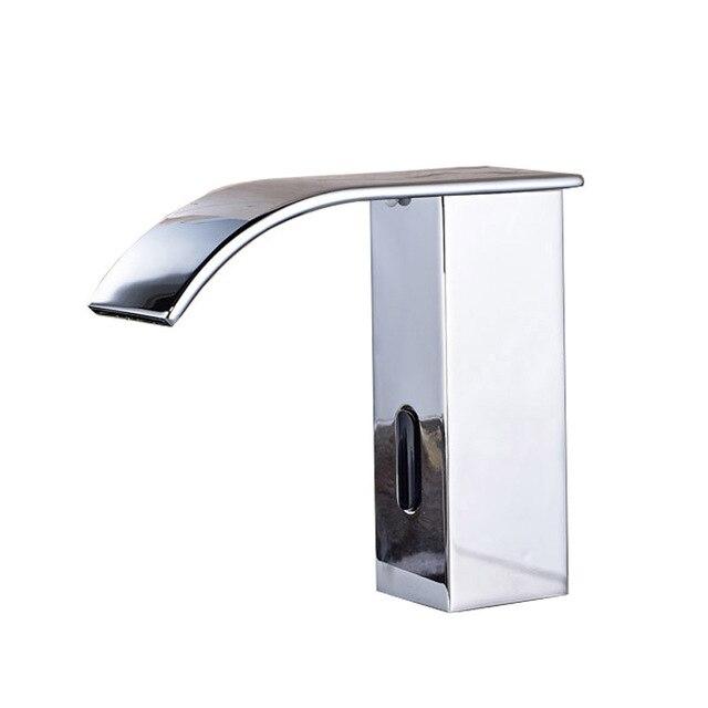 Sensor Faucet with Automatic Hand Touchless Tap & Hot Cold Mixer / Polished Chrome FLUXURIE.COM Chrome 