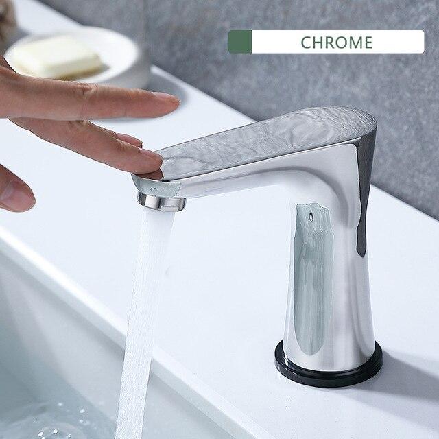 Smart Touch Switch Water Basin Faucet / New Design in Chrome, Brushed Nickel FLUXURIE.COM Chrome 