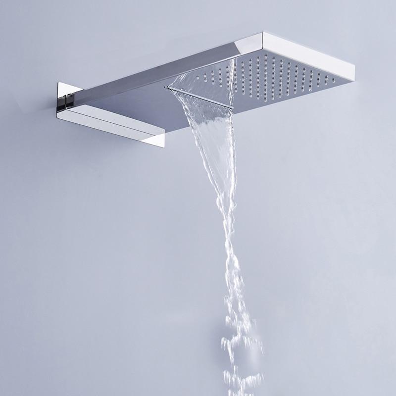 Switchable Rain- / Waterfall Shower Head Ceiling mounted Switcheabele Rain- / Waterfall Shower Head Ceilingmounted FLUXURIE.COM 