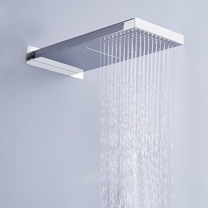 Switchable Rain- / Waterfall Shower Head Ceiling mounted Switcheabele Rain- / Waterfall Shower Head Ceilingmounted FLUXURIE.COM 