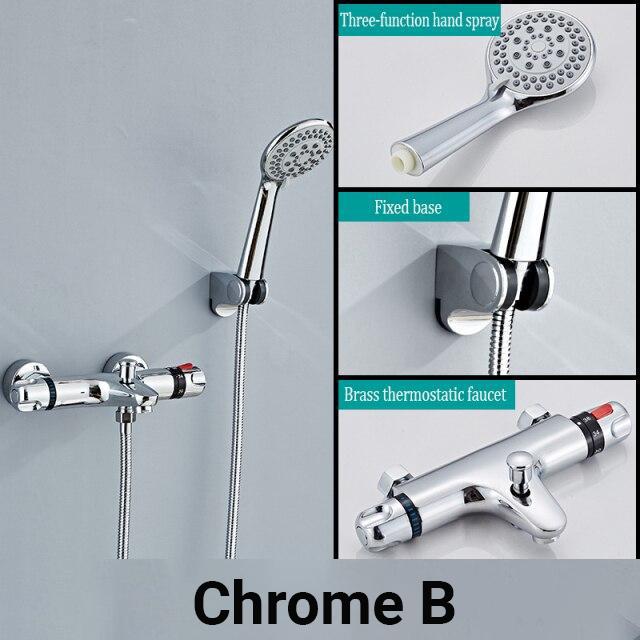 Thermostatic Wall Mount Various Colors and Variants Contemporary Tub Faucet- XENIO Xenio FLUXURIE.COM Chrome B 