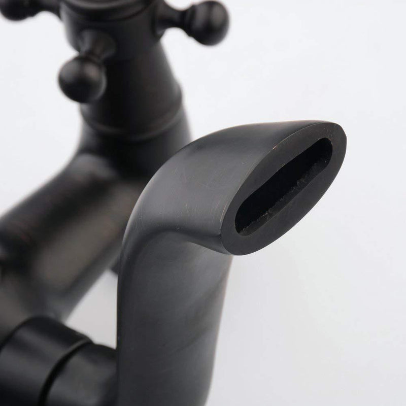 Wall Mount Oil Rubbed Bronze Antique Tub Faucet- KYRILL Kyrill FLUXURIE.COM 