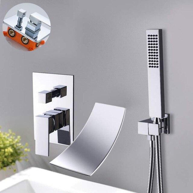 Wall Mount Various Colors Modern Tub Faucet- CHRISTOS Christos FLUXURIE.COM China Chrome with box 